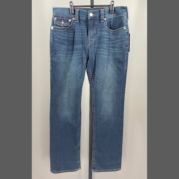 True Religion Other - NEW True Religion Jeans Mens 33 blue denim Ricky straight leg designer casual